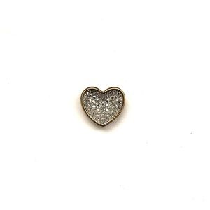 Vintage Two Tone Heart Pendant (Gold and Silver)